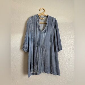 CP SHADES Regina Periwinkle Velvet Tunic